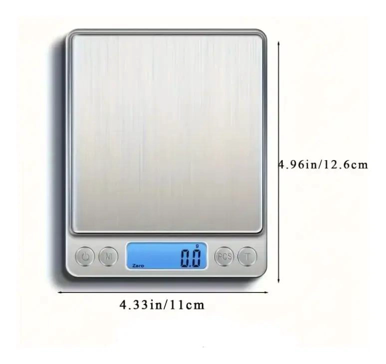 BALANZA DIGITAL PARA PESAR HASTA 1000 GRAMOS CON PRECISION Y BATERIA INCLUIDA - 5