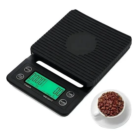 BALANZA ELECTRONICA PARA COCINA CON CAPACIDAD DE 3 KG Y TEMPORIZADOR INTEGRADO - 1