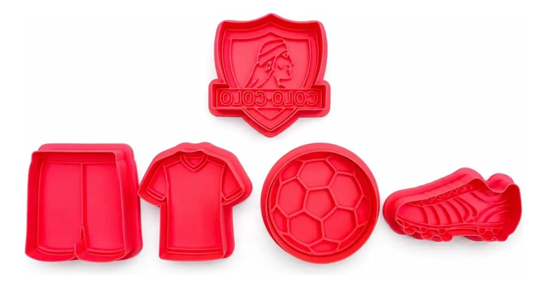 SET DE CORTADORES PARA GALLETAS CON SELLO DE 6 CM - 1