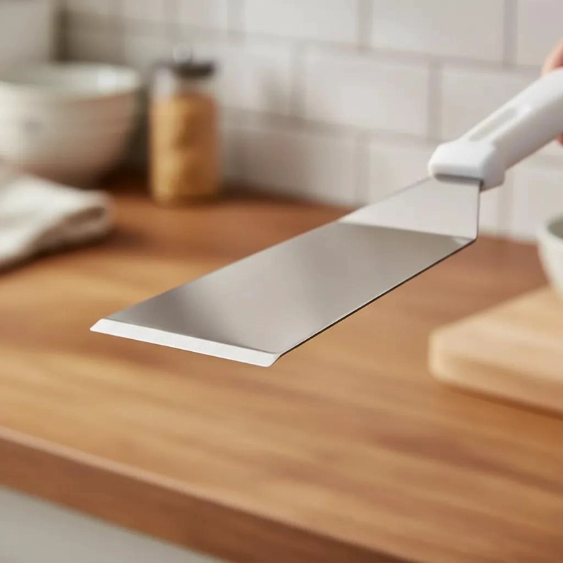 ESPATULA DE ACERO ANGULAR DE 6 CM PARA TRABAJOS PRECISOS - 1