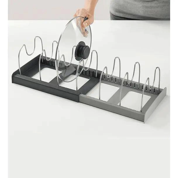 ORGANIZADOR EXTENSIBLE PARA SARTENES, OLLAS Y TAPAS DE COCINA - 5