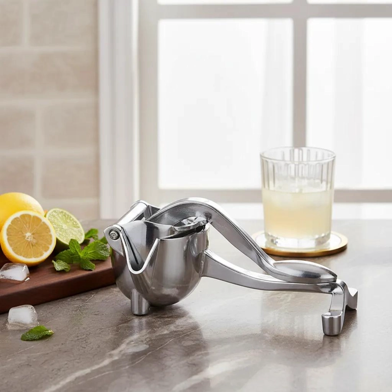 EXPRIMIDOR MANUAL METALICO PARA JUGO DE FRUTAS CITRICAS Y NARANJAS - 1