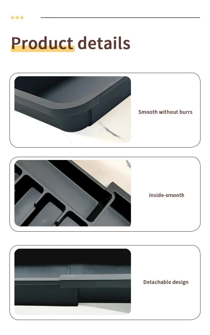 ORGANIZADOR PARA CUBIERTOS Y UTENSILIOS CON 10 COMPARTIMENTOS PARA CAJON - 4