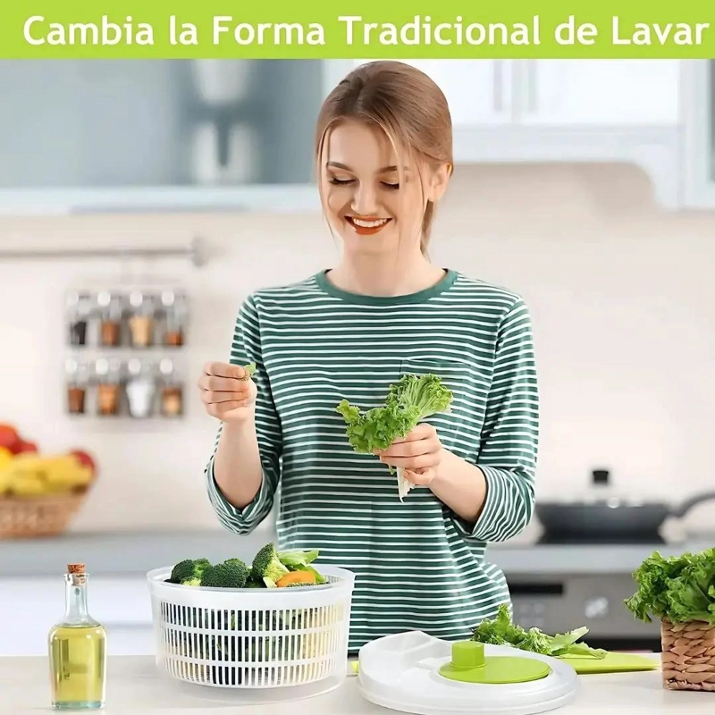 CENTRIFUGA PARA SECAR VERDURAS Y ENSALADAS DE ALTA CAPACIDAD - 4