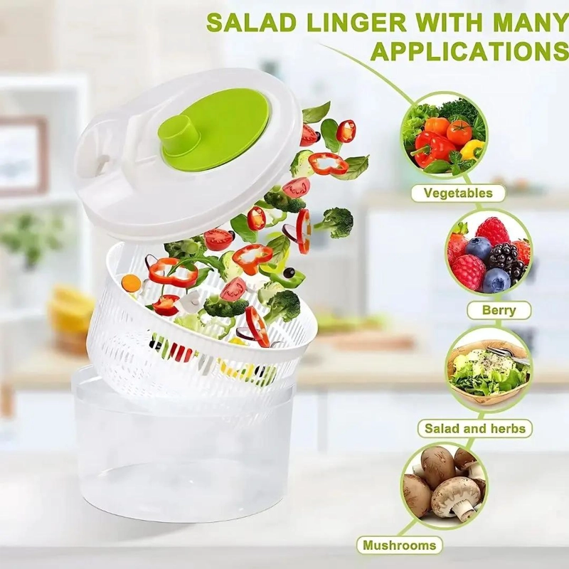 CENTRIFUGA PARA SECAR VERDURAS Y ENSALADAS DE ALTA CAPACIDAD - 5