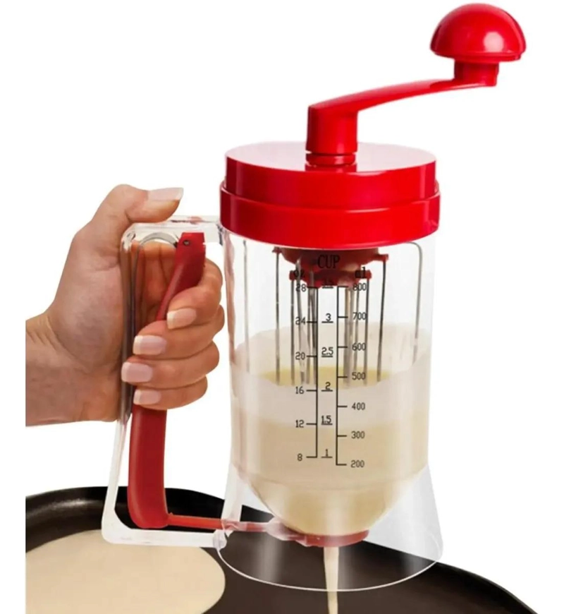 MAQUINA MANUAL PARA PREPARAR MEZCLA DE PANQUEQUES DE FORMA SENCILLA - 4