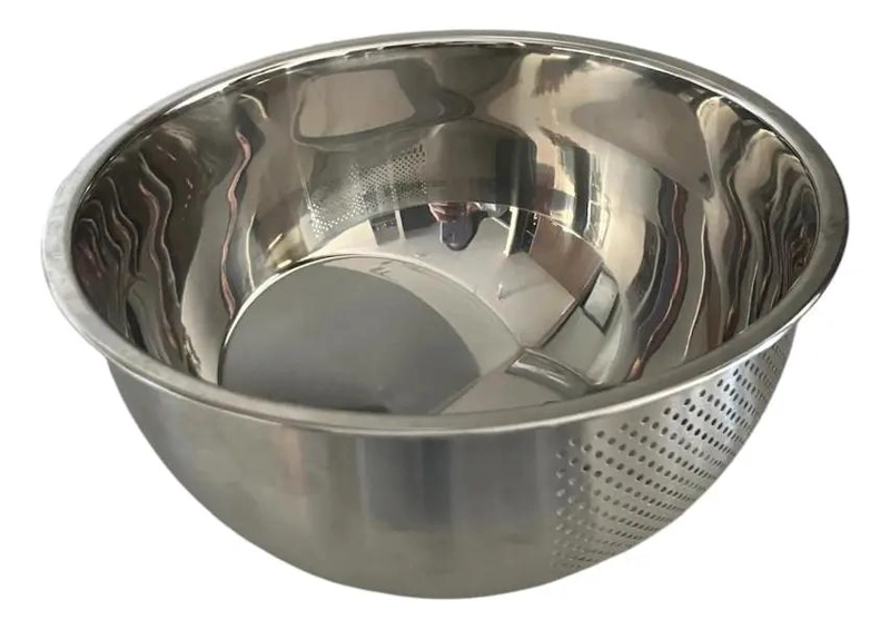 COLADOR DE ACERO INOXIDABLE PARA ARROZ FRUTAS Y VERDURAS RESISTENTE Y DURADERO - 4