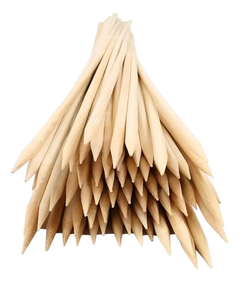 PALOS PARA ANTICUCHOS GRUESOS DE 5 MM POR 50 CM CON 900 UNIDADES - 1