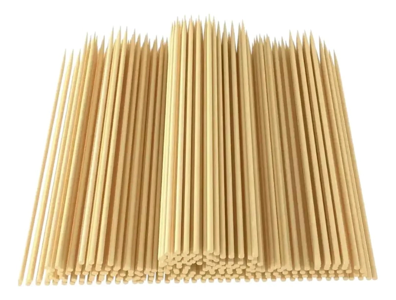 PALOS PARA ANTICUCHOS GRUESOS DE 5 MM POR 50 CM CON 900 UNIDADES - 2