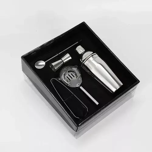 KIT COMPLETO DE COCTELERIA PROFESIONAL CON 5 PIEZAS PARA BAR - 1