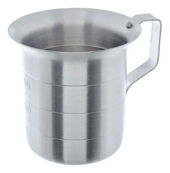 JARRO GRADUADO DE ALUMINIO CON CAPACIDAD DE 1.9 LITROS PARA MEDICION PRECISA - 1