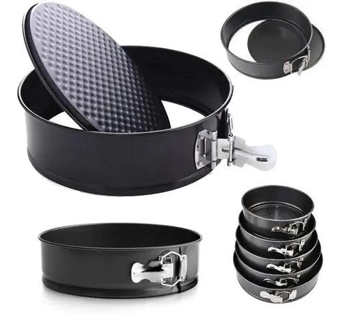 SET DE 6 MOLDES REDONDOS ANTIADHERENTES PARA REPOSTERIA Y TORTAS - 2