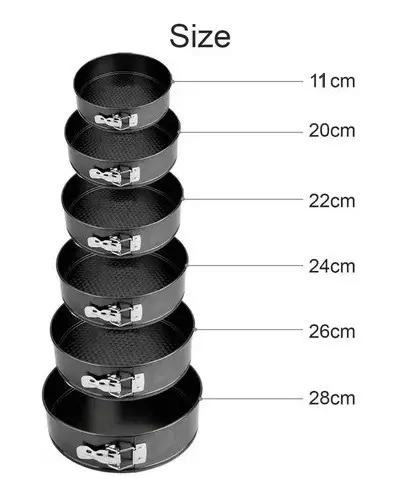 SET DE 6 MOLDES REDONDOS ANTIADHERENTES PARA REPOSTERIA Y TORTAS - 3