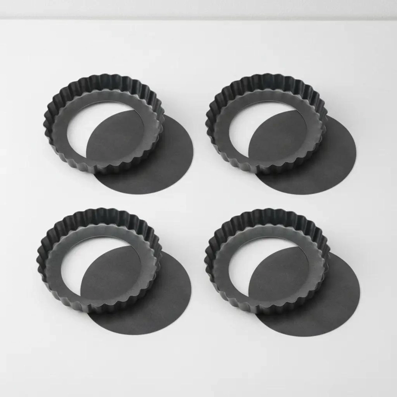 SET DE 4 MOLDES DESMONTABLES PARA MINI TARTALETAS Y REPOSTERIA - 1