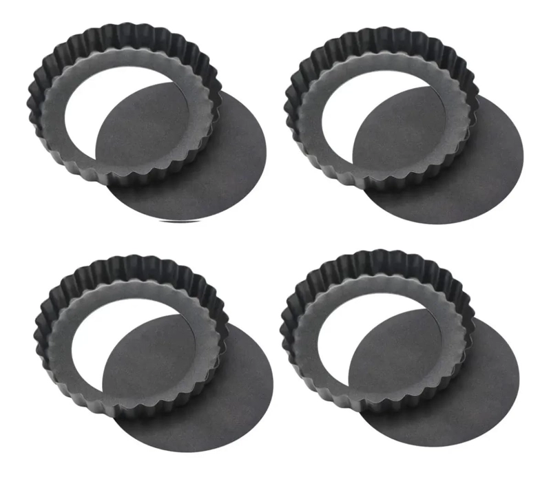 SET DE 4 MOLDES DESMONTABLES PARA MINI TARTALETAS Y REPOSTERIA - 4