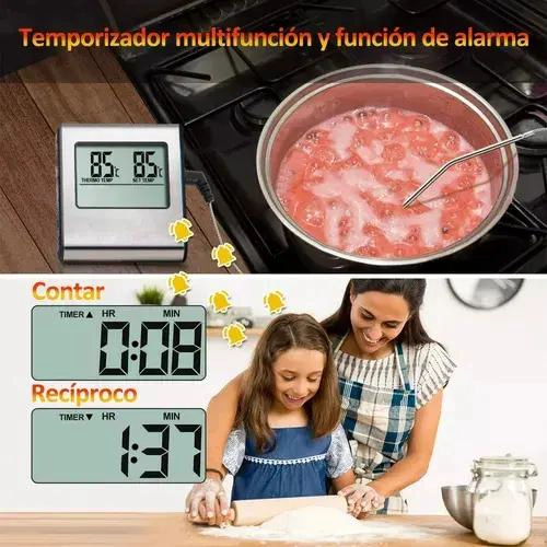 TERMOMETRO PROFESIONAL PARA COCINA CON RANGO HASTA 250°C PARA HORNO - 4