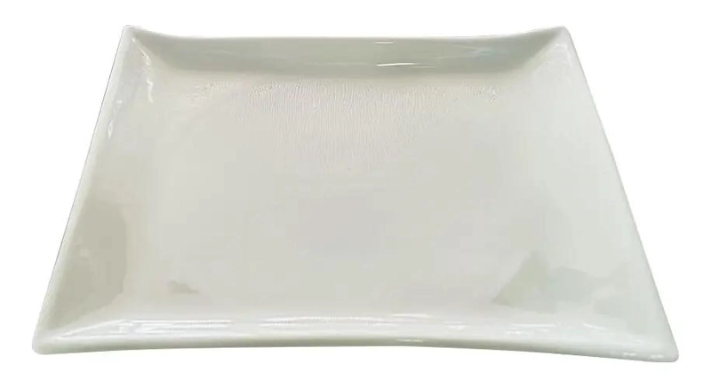 FUENTE DE PORCELANA RECTANGULAR DE 26X19 CM PARA SERVIR ALIMENTOS - 1
