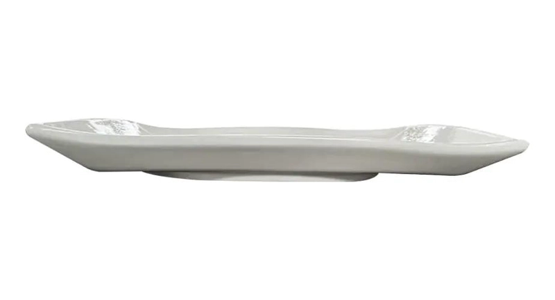 FUENTE DE PORCELANA RECTANGULAR DE 26X19 CM PARA SERVIR ALIMENTOS - 2