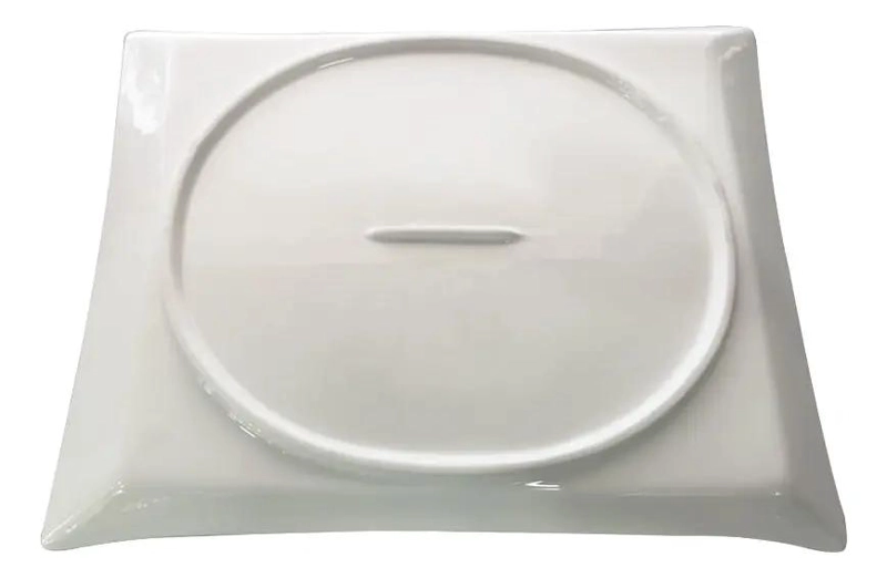 FUENTE DE PORCELANA RECTANGULAR DE 26X19 CM PARA SERVIR ALIMENTOS - 3