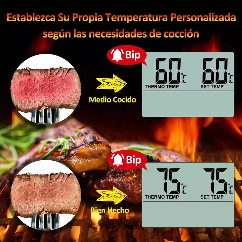 TERMOMETRO DIGITAL PARA CARNES IDEAL PARA ASADOS Y PARRILLAS - 2