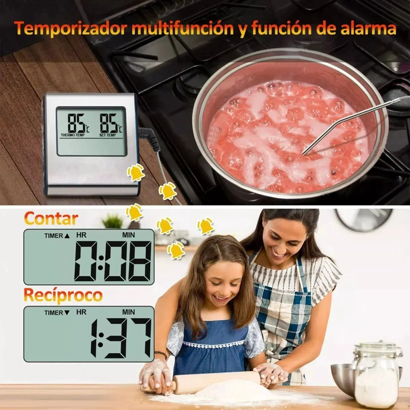 TERMOMETRO DIGITAL PARA CARNES IDEAL PARA ASADOS Y PARRILLAS - 3