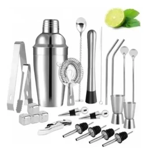 SET PROFESIONAL DE COCTELERIA CON 20 UTENSILIOS PARA BAR - 2