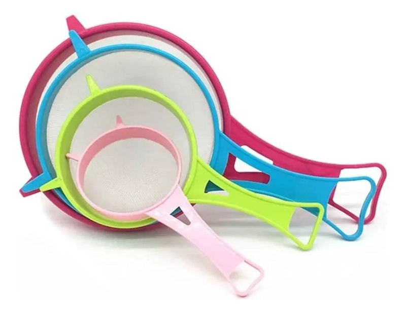 SET DE 3 COLADORES PLASTICOS PARA COCINA CON DISEÑO PRACTICO - 1