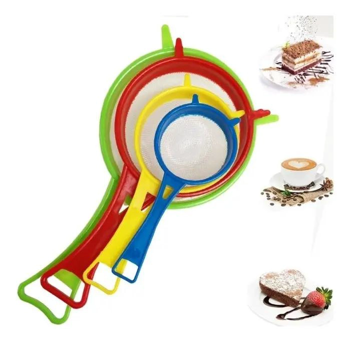 SET DE 3 COLADORES PLASTICOS PARA COCINA CON DISEÑO PRACTICO - 2
