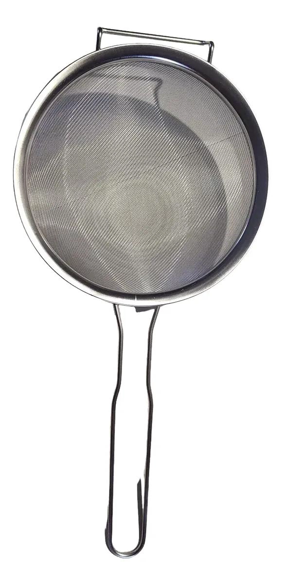 COLADOR DE ACERO INOXIDABLE CON ASA Y MANGO DE 28.5 CM - 2
