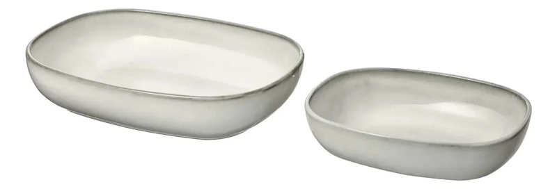 SET DE 2 MOLDES PARA HORNO COLOR GRIS RESISTENTES Y DURADEROS - 1