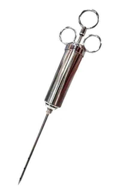 JERINGA DE COCINA PARA MARINADOS CON CUERPO DE ACERO INOXIDABLE - 1