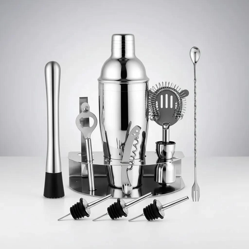 SET COMPLETO DE COCTELERIA CON 6 PIEZAS PARA PREPARAR TRAGOS - 5