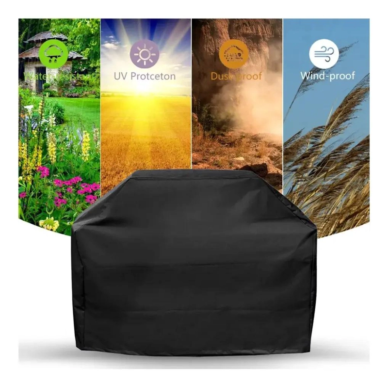 FUNDA IMPERMEABLE PARA PARRILLA CON PROTECCION UV Y FILTRO - 4