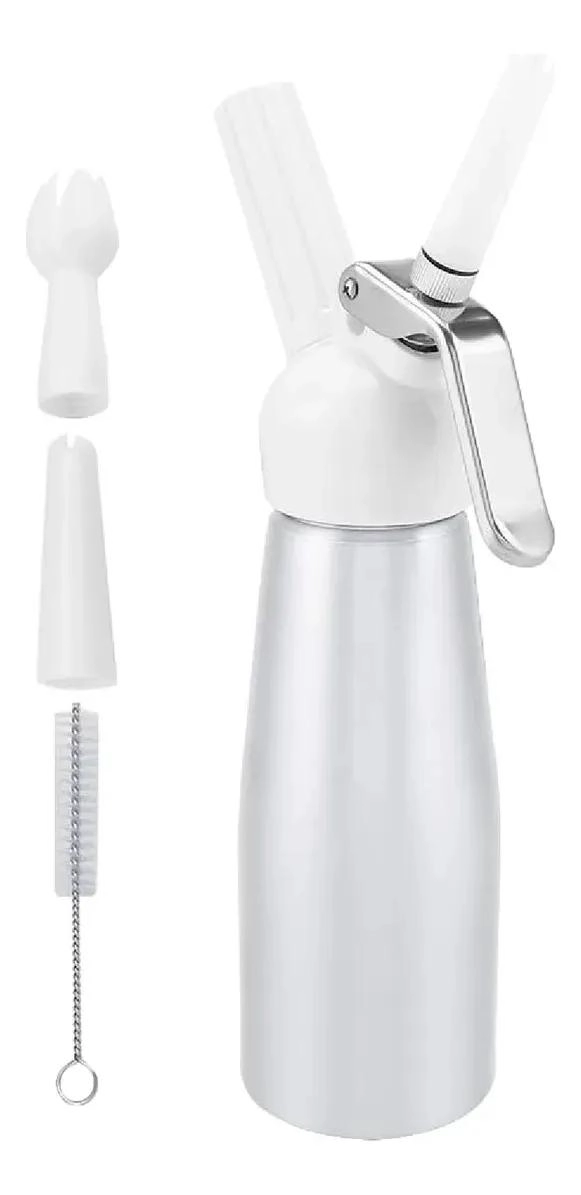 DISPENSADOR PARA CREMA BATIDA DE 500 ML CON BOQUILLAS INTERCAMBIABLES - 2