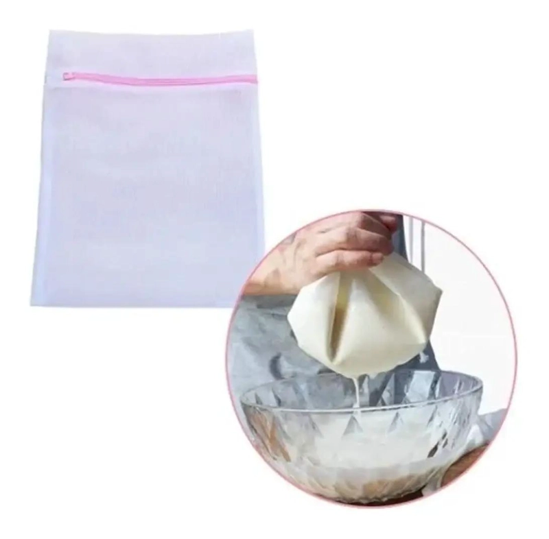 PACK DE 12 BOLSAS DE MALLA FINA PARA FILTRAR Y COLAR LECHE VEGETAL VEGANA - 2
