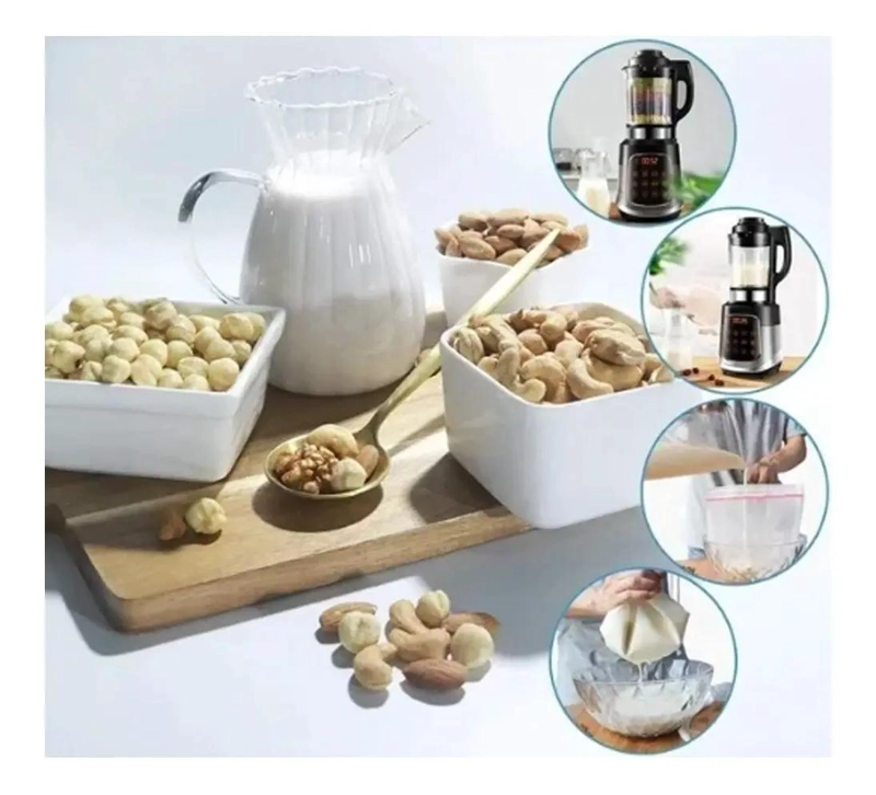 PACK DE 12 BOLSAS DE MALLA FINA PARA FILTRAR Y COLAR LECHE VEGETAL VEGANA - 3
