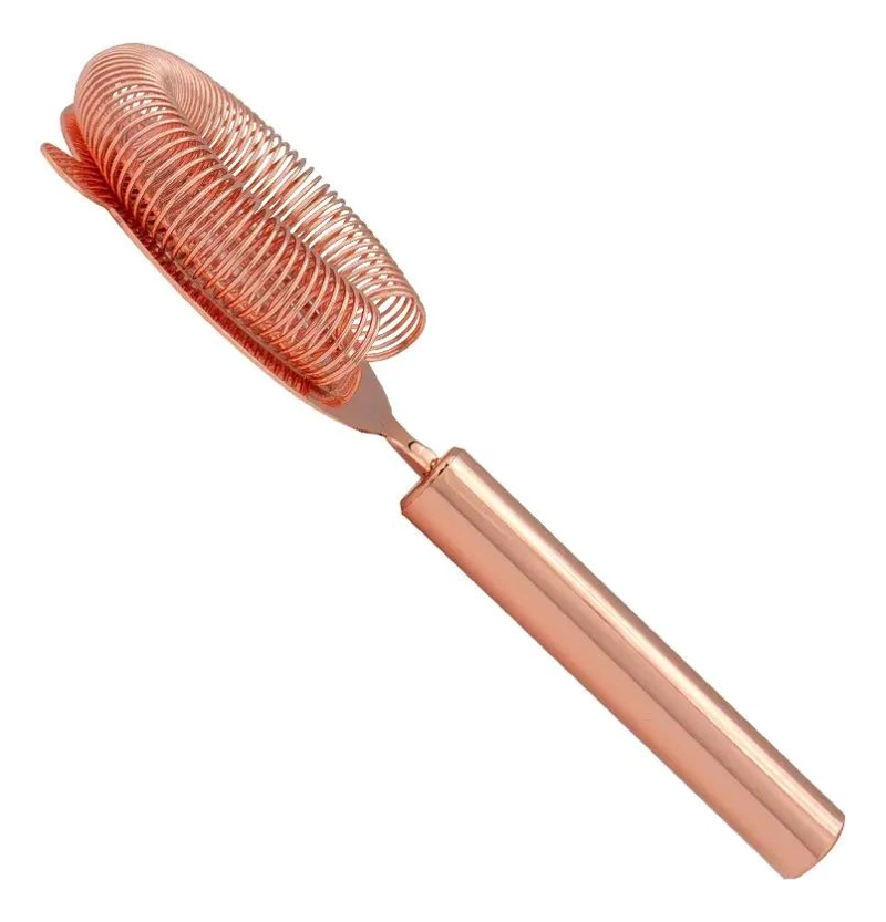 SET DE COCTEL METALICO COLOR COBRE 5 PIEZAS ACERO INOXIDABLE - 3