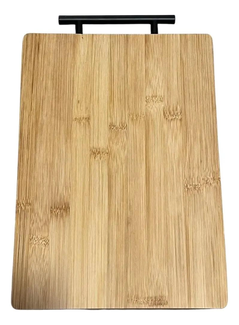 TABLA RECTANGULAR DE BAMBU PARA PICAR CON ASA GRANDE - 1