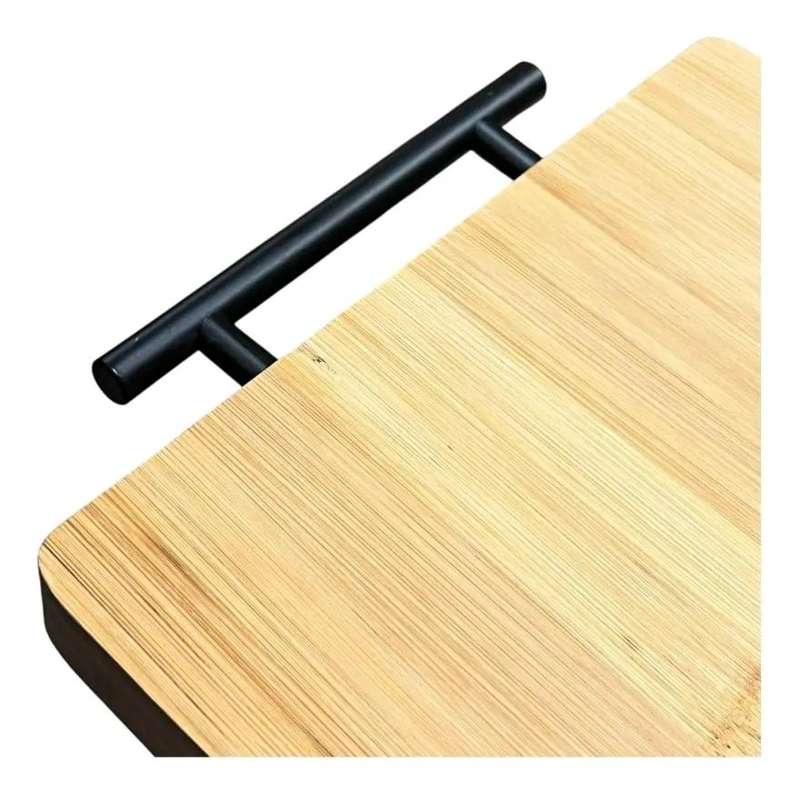 TABLA RECTANGULAR DE BAMBU PARA PICAR CON ASA GRANDE - 2