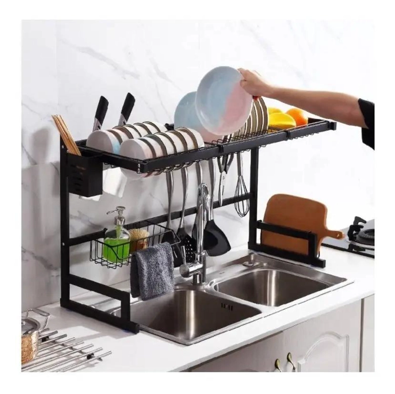 ORGANIZADOR PARA PLATOS Y UTENSILIOS CON DISEÑO ESCURRIDOR EFICIENTE - 4