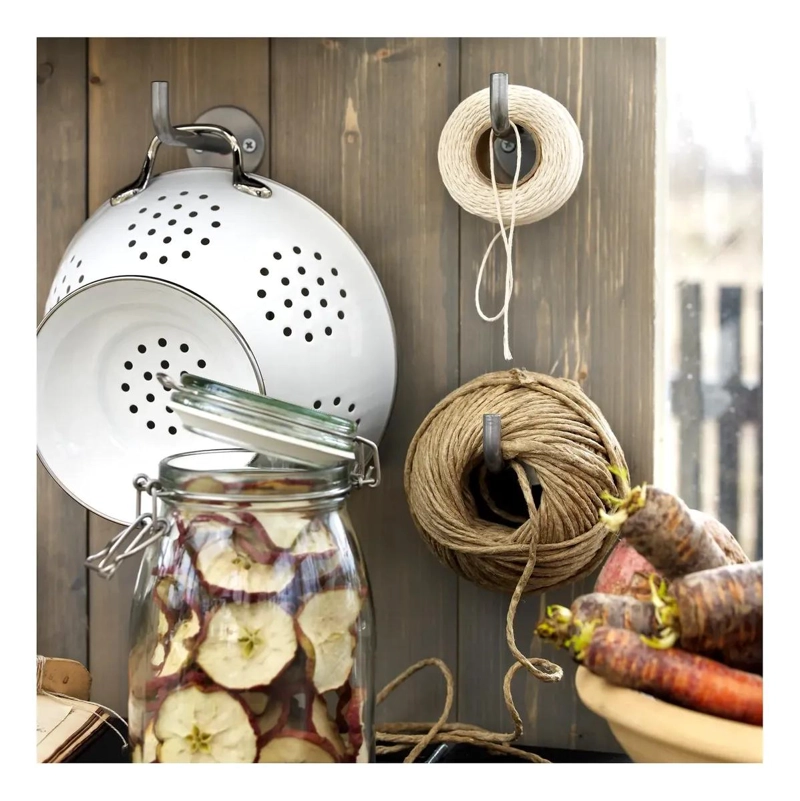 COLADOR DE COCINA DE ACERO INOXIDABLE DE 22 CM EN COLOR HUESO - 3