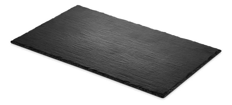 TABLA RECTANGULAR PARA APERITIVOS DE MELAMINA NEGRA 32X53X1 CM - 1