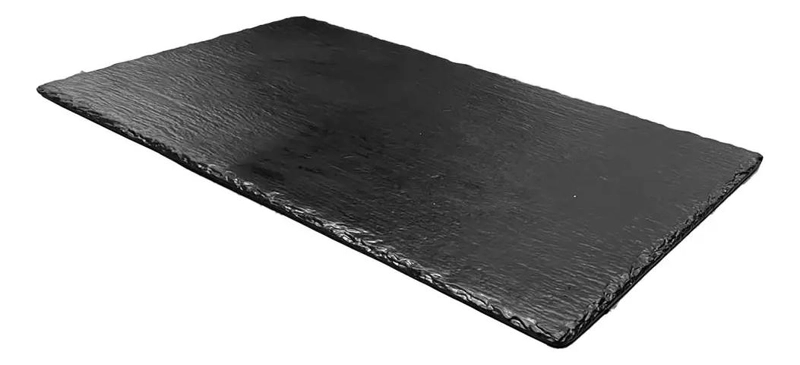 TABLA RECTANGULAR PARA APERITIVOS DE MELAMINA NEGRA 32X53X1 CM - 2