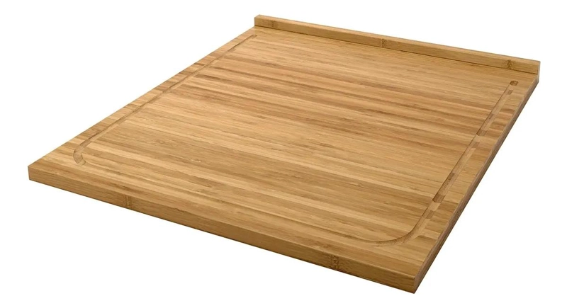 TABLA PARA PICAR DE BAMBU CON SURCO DE 53X46 CM PARA COCINA - 1