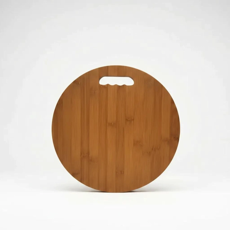 TABLA REDONDA DE MADERA PARA CORTAR Y PICAR DE 32 CM - 5