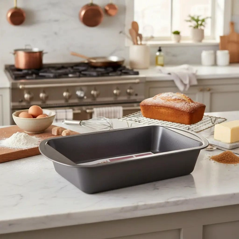 MOLDE RECTANGULAR DE TEFLON PARA QUEQUE DE 30 CM IDEAL PARA REPOSTERIA - 1