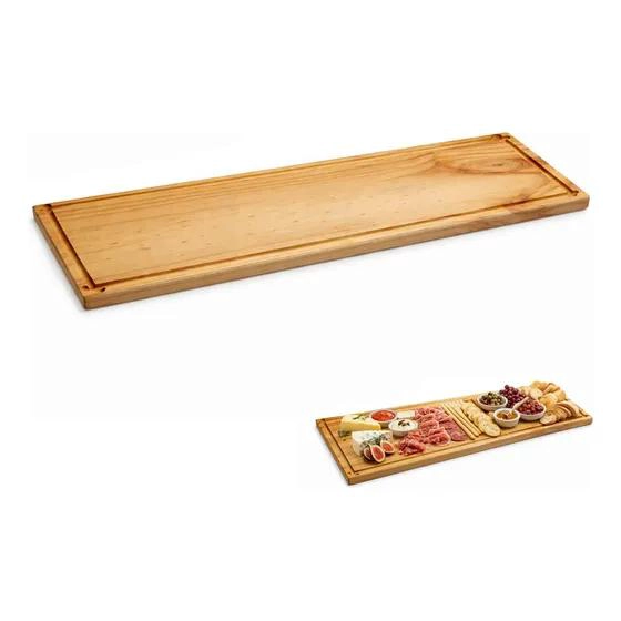 TABLA DE MADERA PARA PICOTEO Y CORTE DE CARNE Y QUESO 80X23 CM - 1