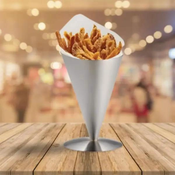 CONO PARA PAPAS FRITAS DE 11X18 CM IDEAL PARA SNACKS - 2