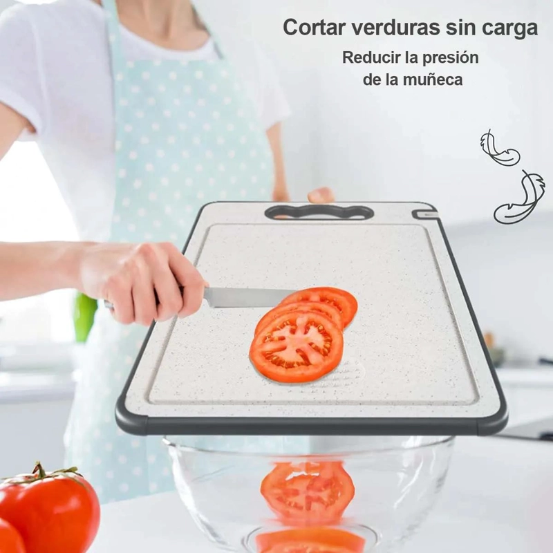 TABLA DE COCINA DE ACERO DOBLE CARA RESISTENTE AL MOHO FACIL DE LIMPIAR - 4