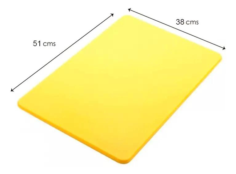 TABLA DE CORTE COLOR AMARILLO CON DIMENSIONES 51X38 CM - 2